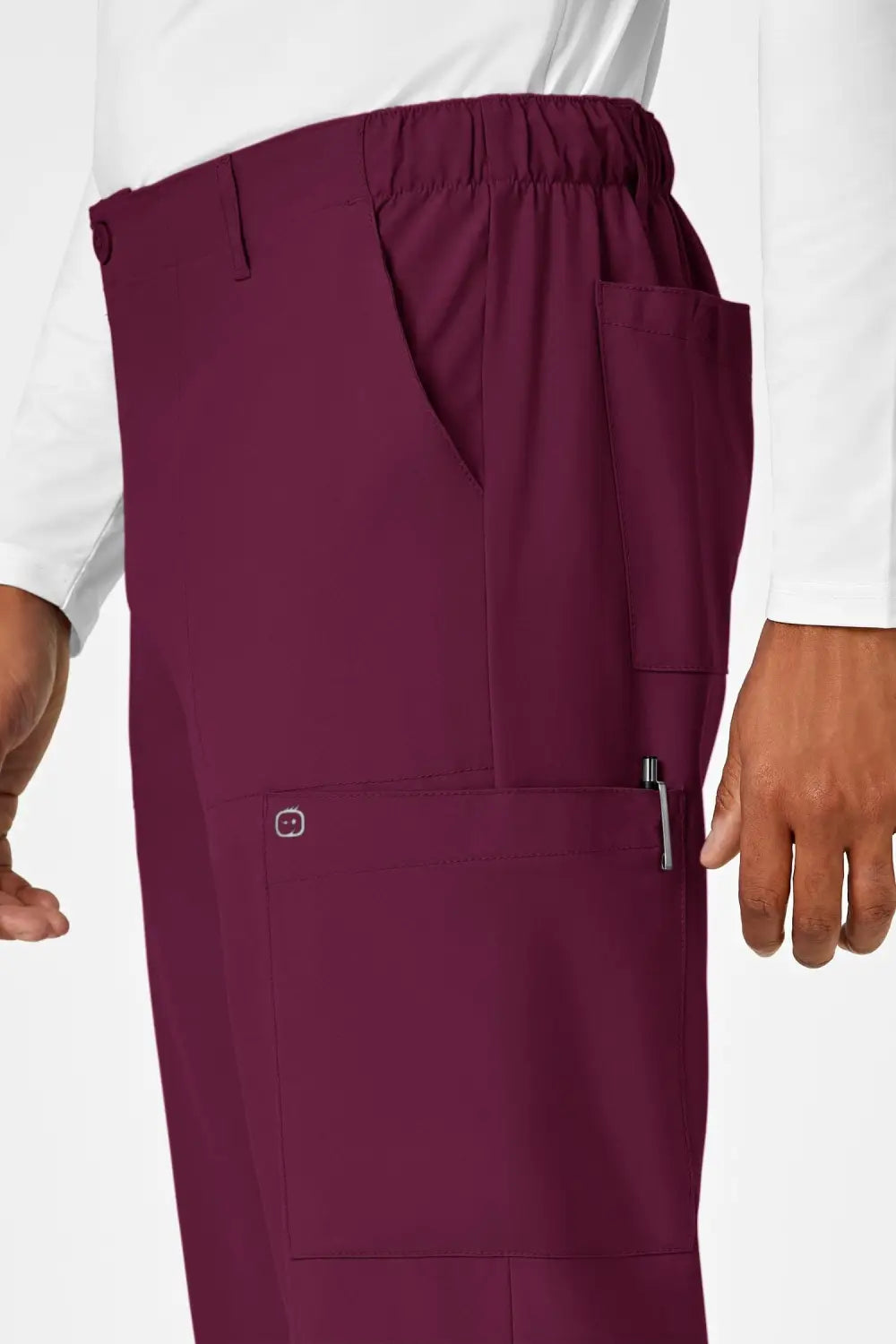 Aelin LUCA W123 pantalon de bloc Bordeaux homme stretch