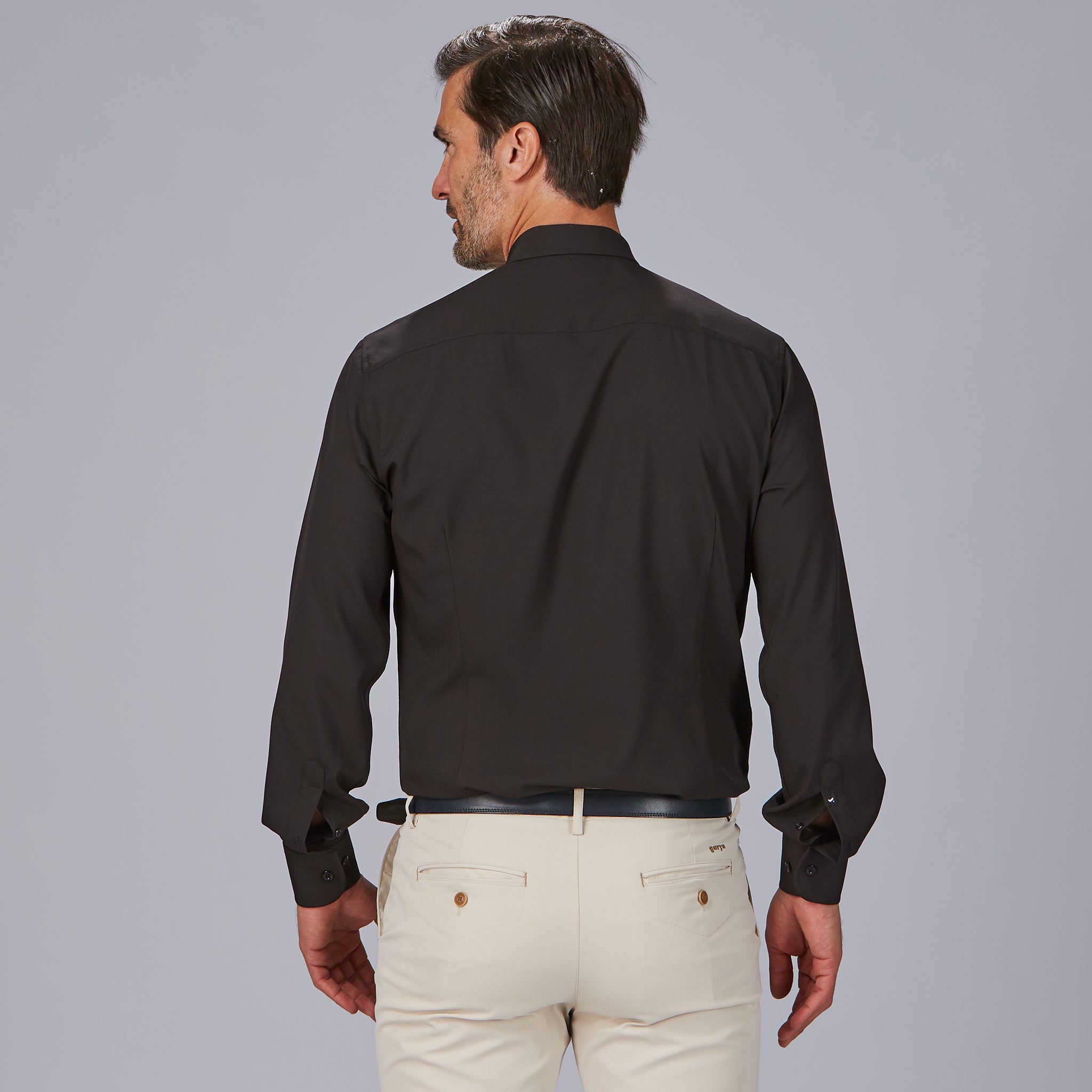 GARY'S Gabriel chemise homme slim fit noire stretch