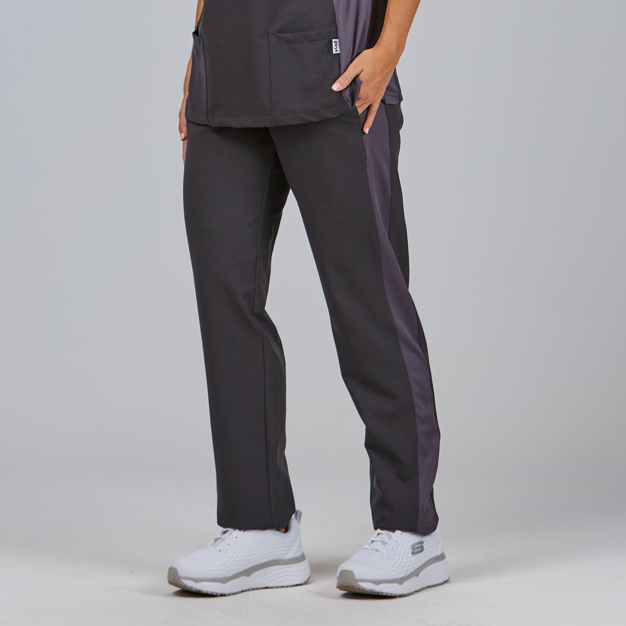 Gary's Pants Side Line pantalon médical gris perla stretch