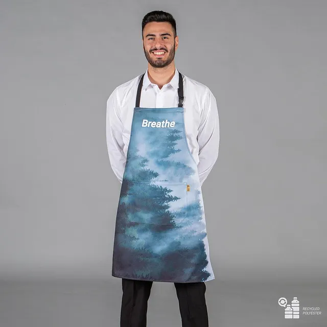 GARY'S Aprons tablier bavette imprimé recyclé 80x68 cm