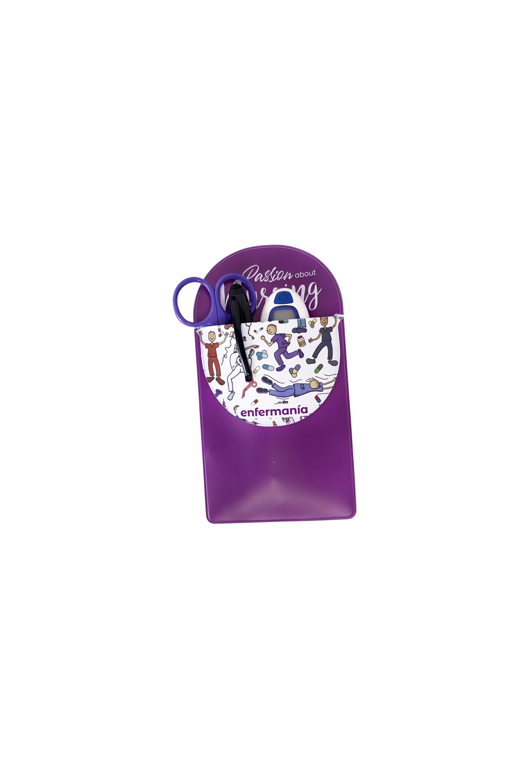 Enfermania Revolutum protège-poche blouse violet plastique