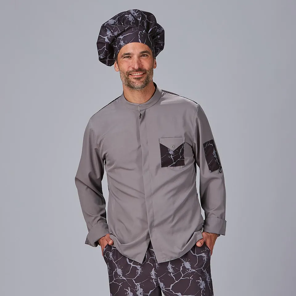 Gary's Rayo veste cuisine unisexe grise taille M