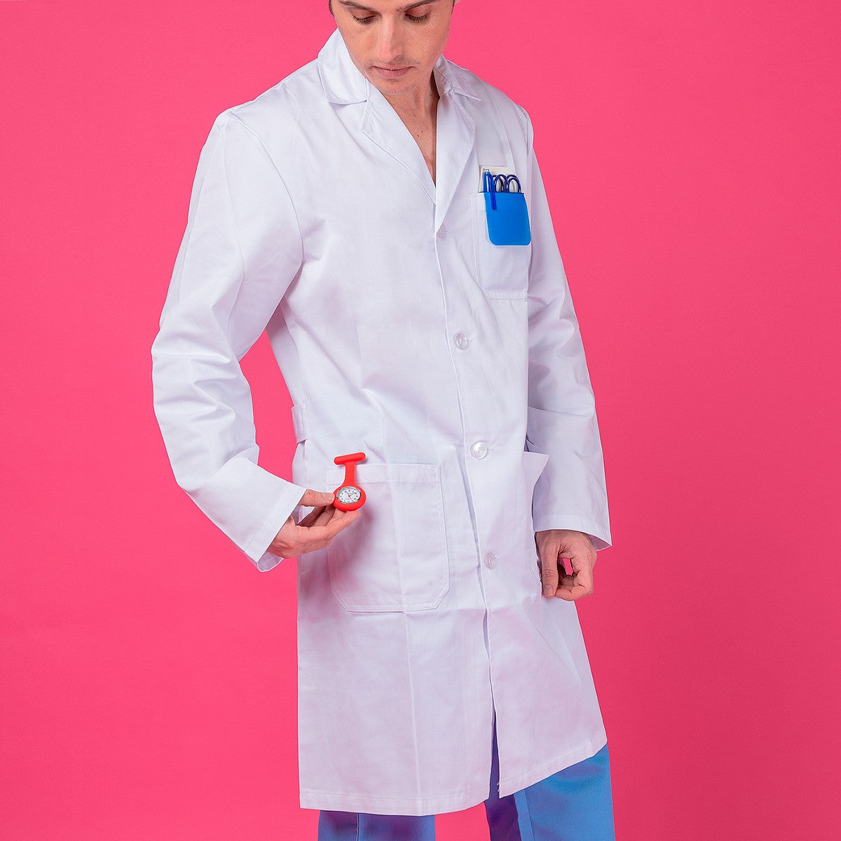 Enfermania Ropa blouse médicale blanche unisexe sarga taille M