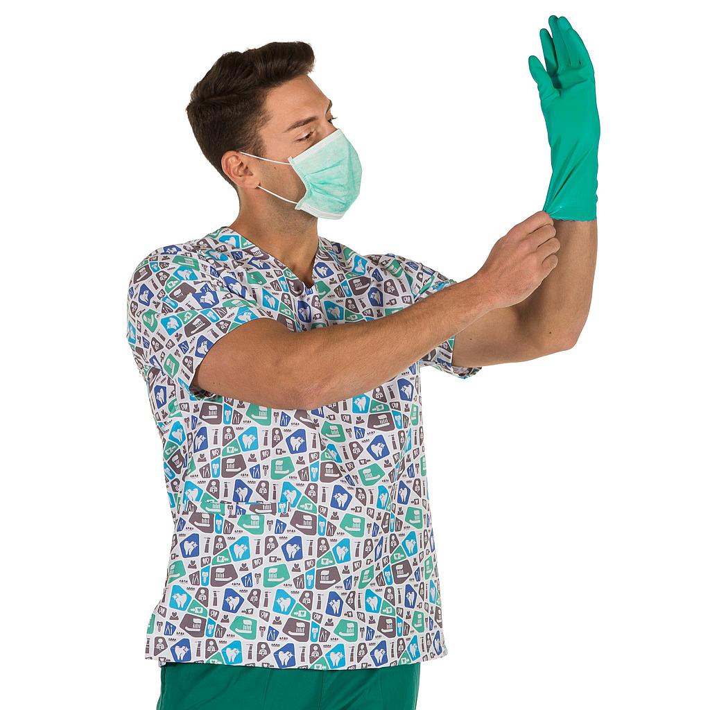 Gary's Berta Tunique Médicale Unisexe Motif Dental Microfibre