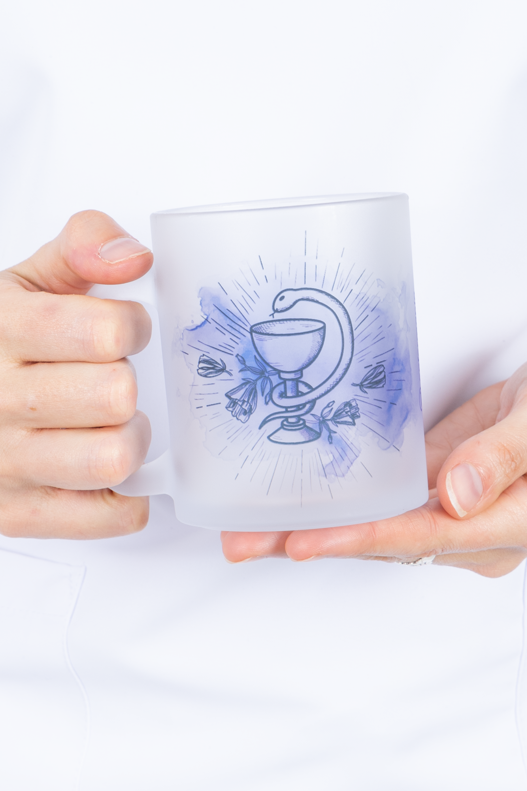 Enfermania Regalos Mug Verre Caducée Pharmacie 350 ml