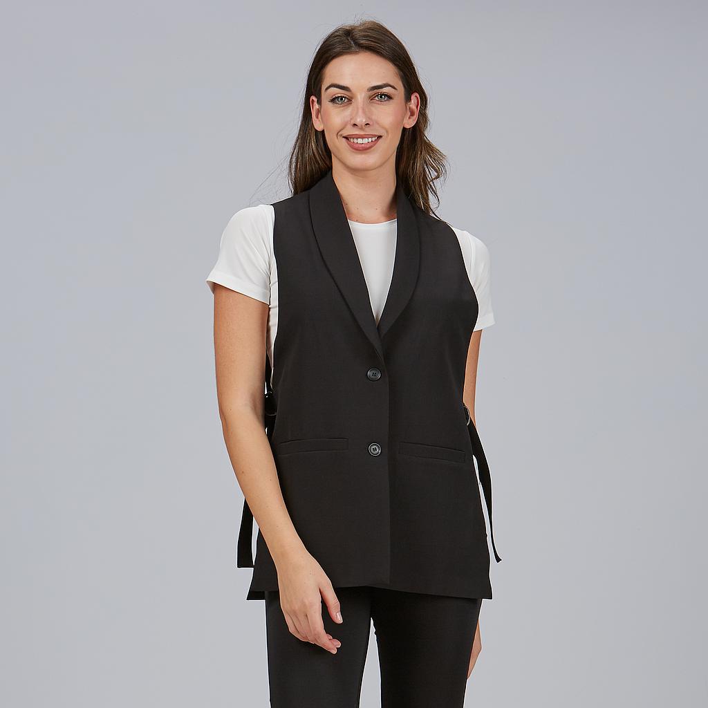 Gary's Morera gilet femme noir col smoking