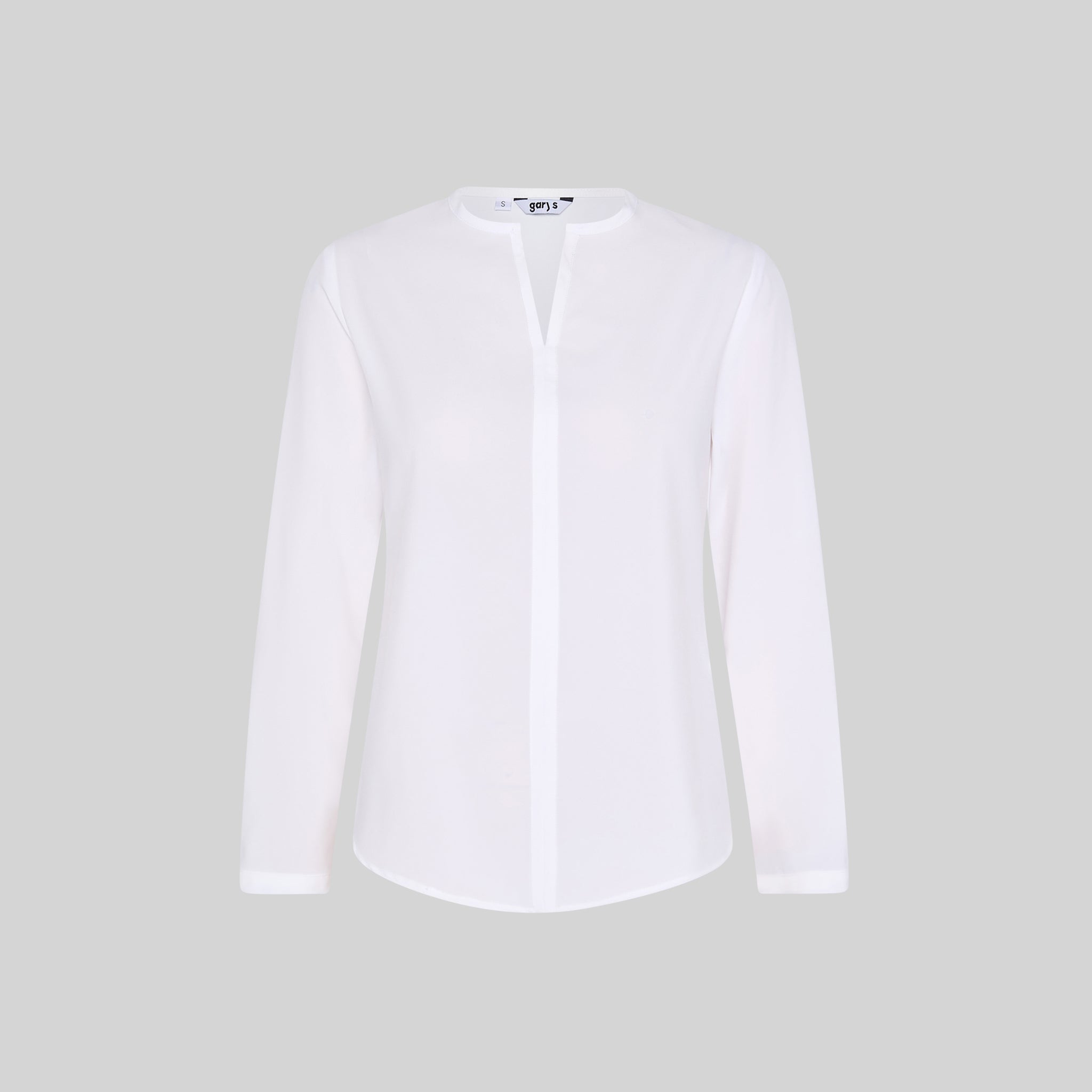 Gary's Elastic blouse travail femme blanche manches longues