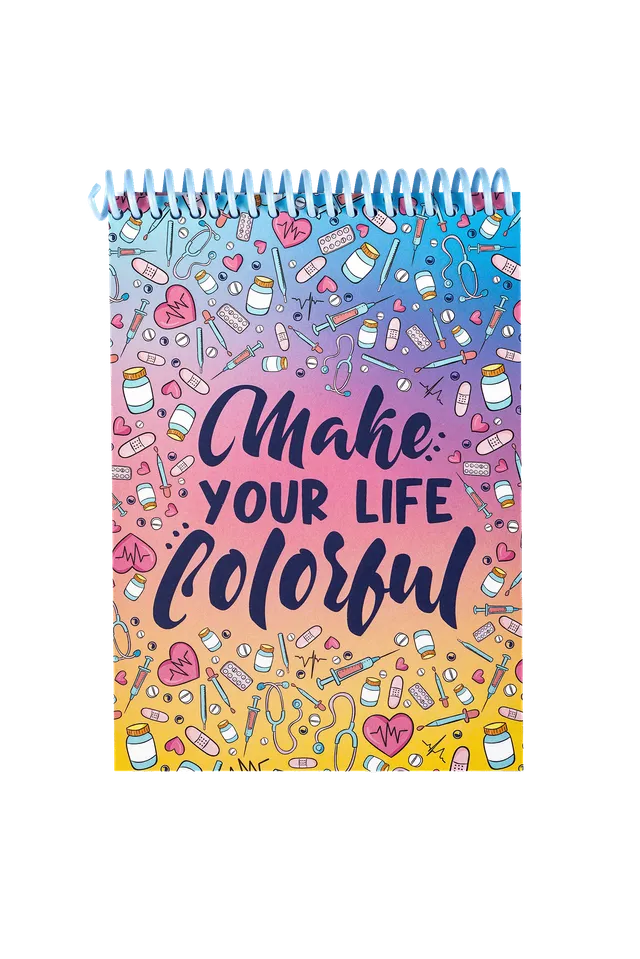 Enfermania Papelería Carnet A6 Colorful poche 50 pages