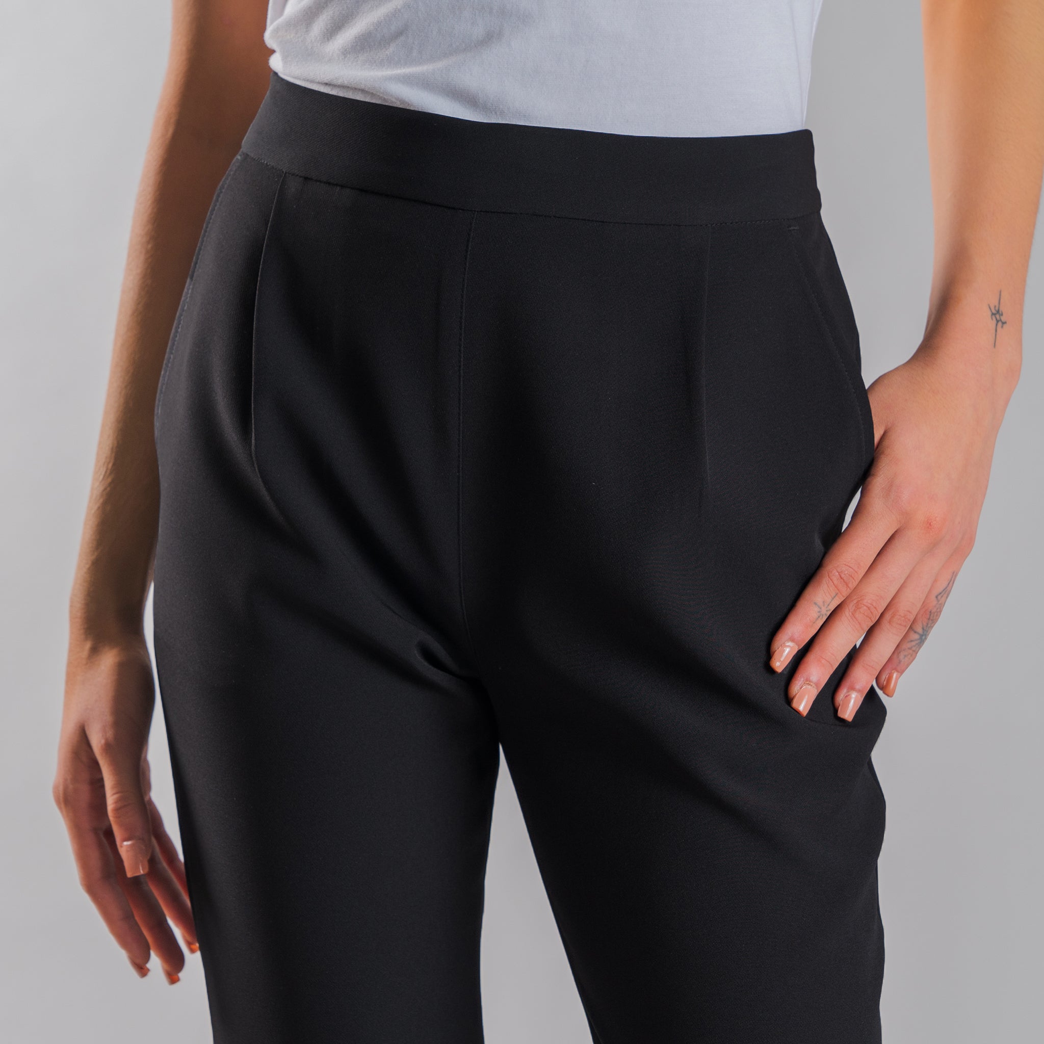Gary's pantalon travail femme noir bi-élastique stretch