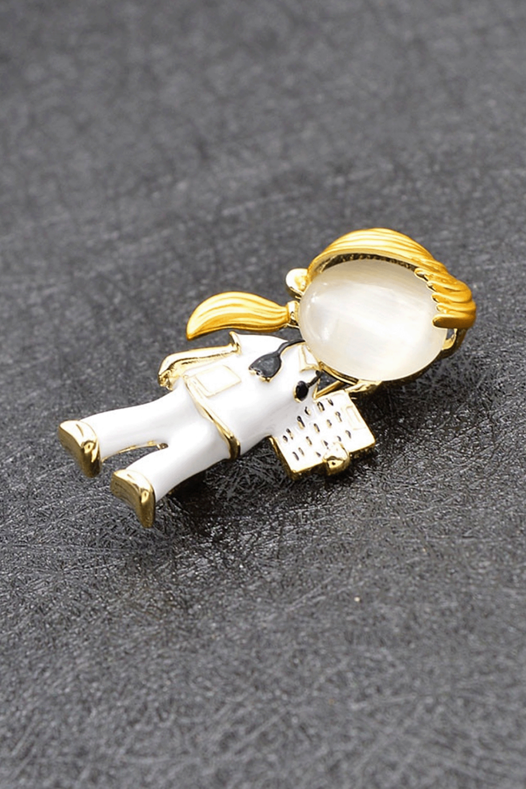 Enfermania Regalos broche infirmière stéthoscope émail