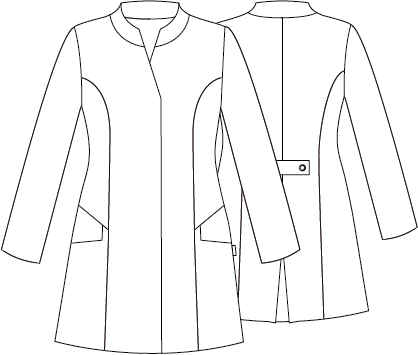Gary's Priscila blouse médicale blanche femme col V poches