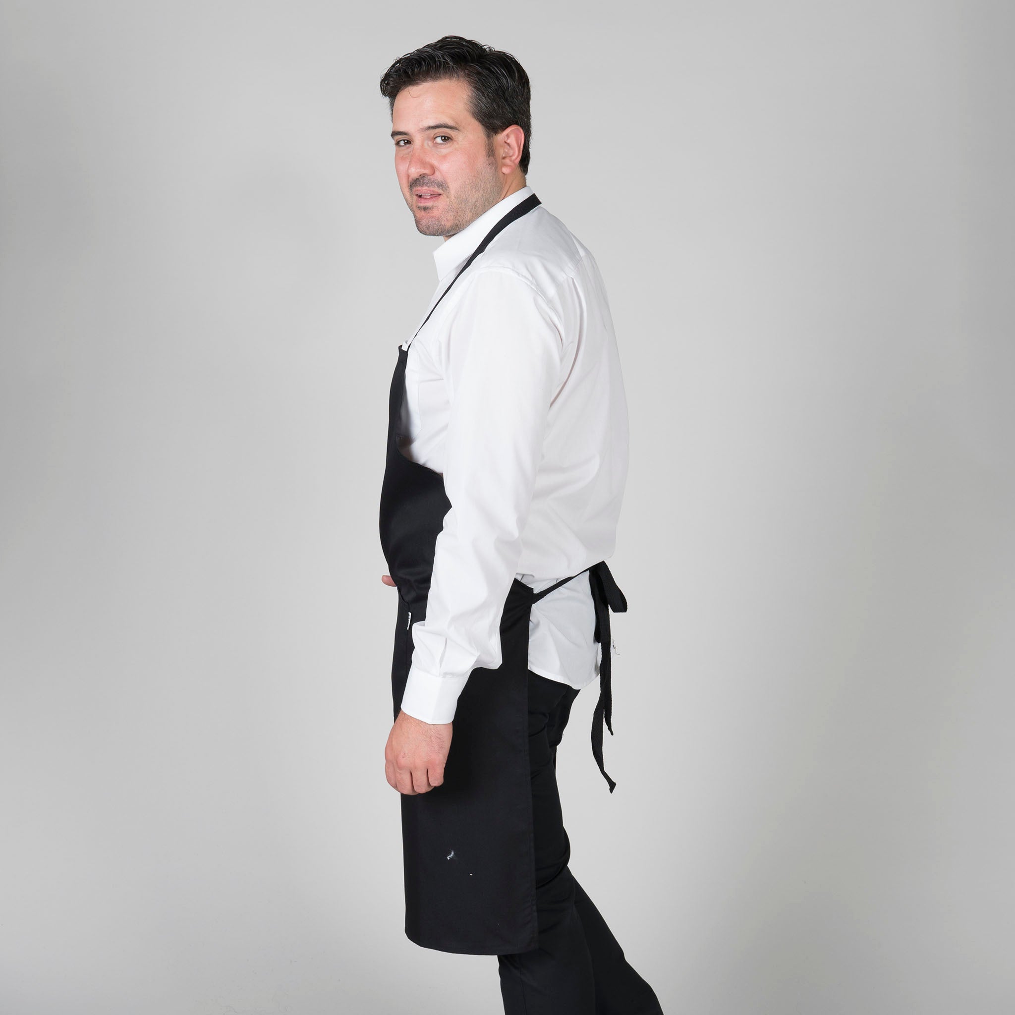GARY'S Aprons tablier bavette noir 90x75 cm poche
