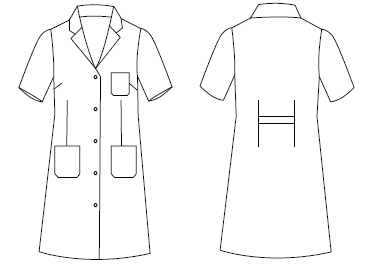 Gary's Robes Scrub Coat Woman blouse médicale blanche XXS