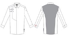 Gary's Vulcano Veste cuisine unisexe blanche T400 Coolmax