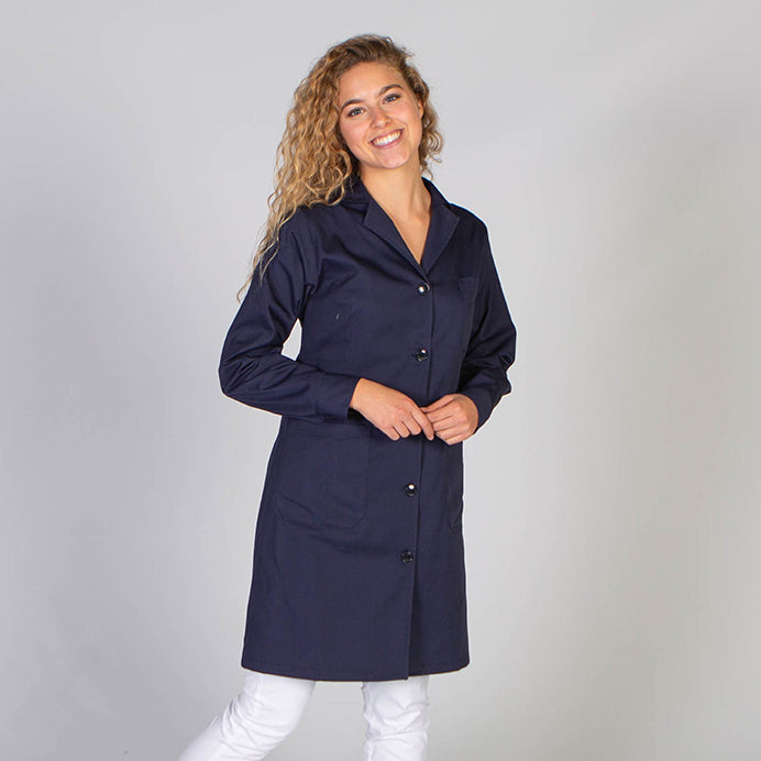 GARY'S blouse médicale noire femme manches longues