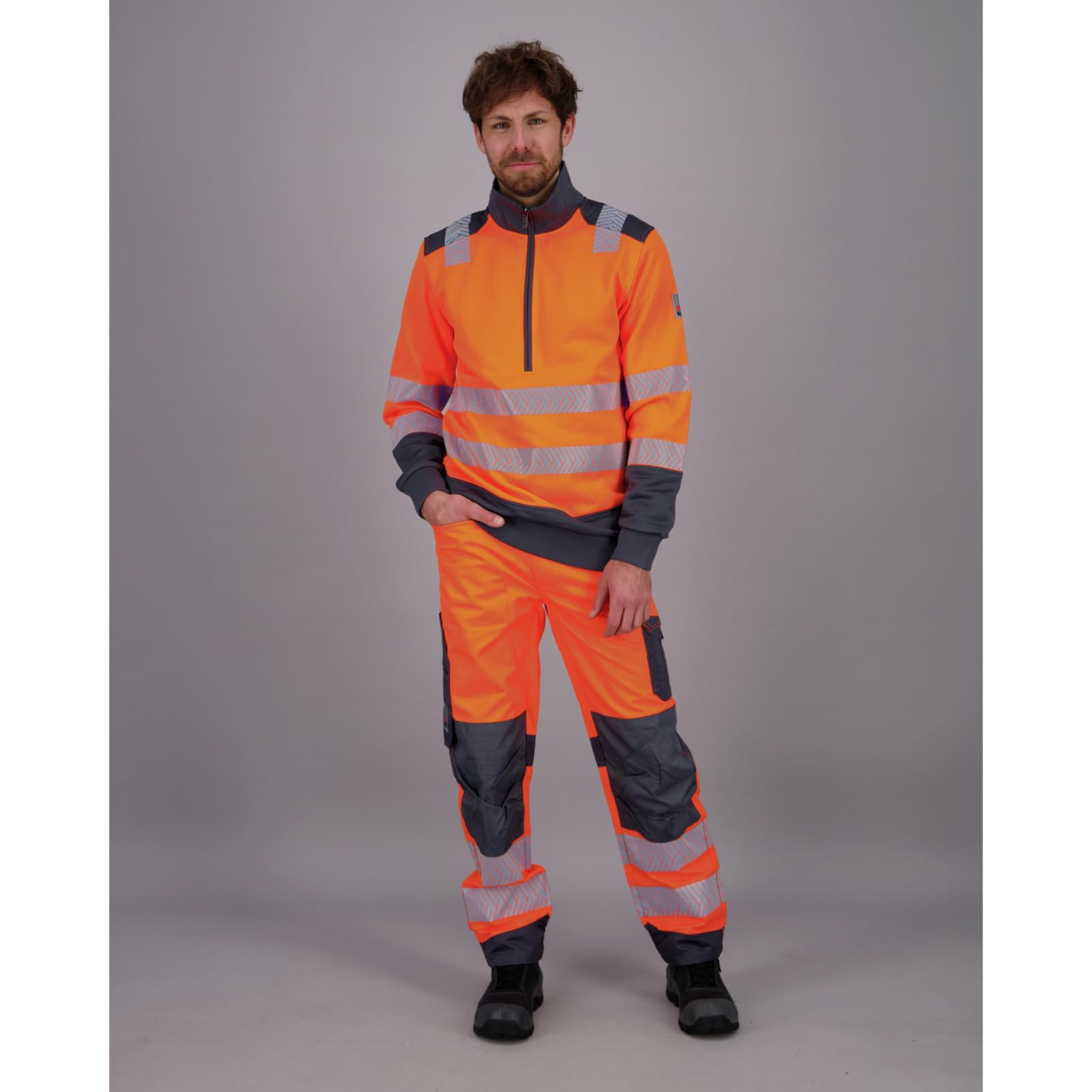 Würth MODYF Fluo sweat zippé haute visibilité orange taille M