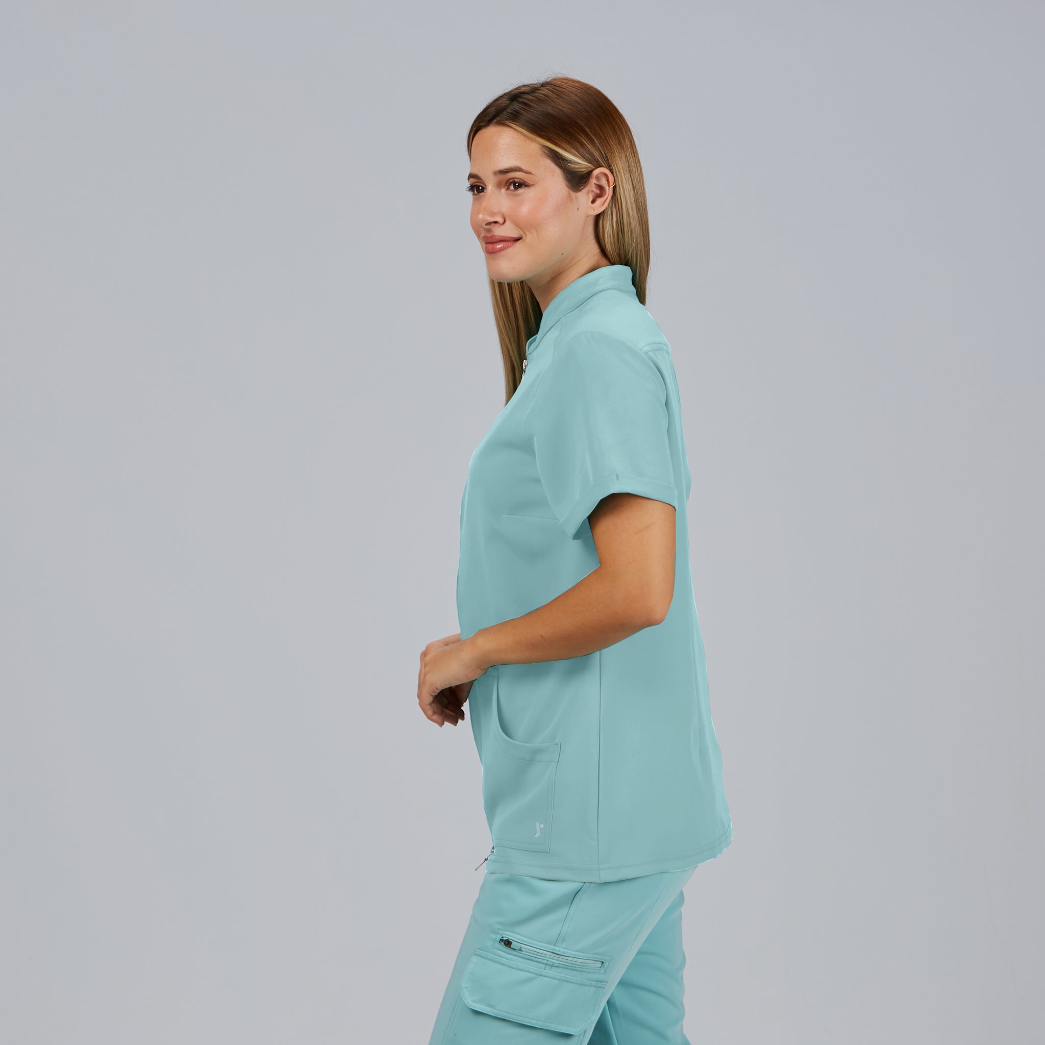 Gary's Amy blouse femme zip blanche L recyclée 3 poches