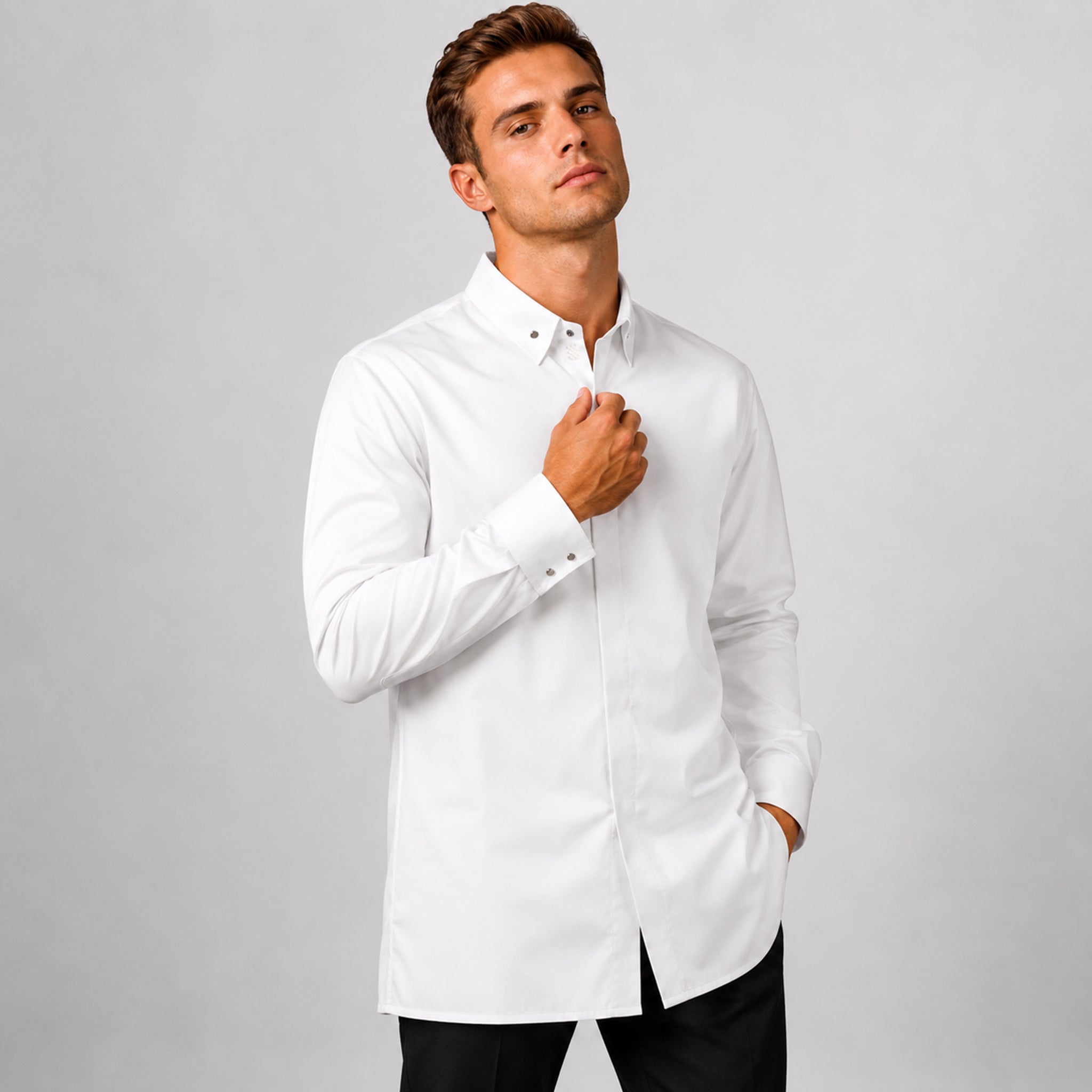 GARY'S Forseti veste de cuisine unisexe Coolmax noir / blanc