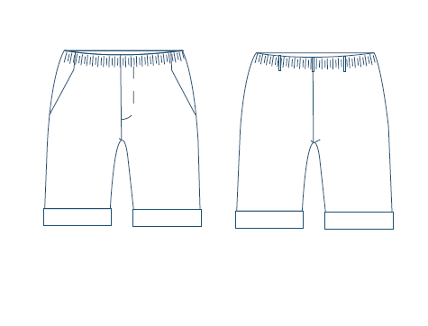 GARY'S Bermuda short scolaire enfant gris clair ceinture élastiquée