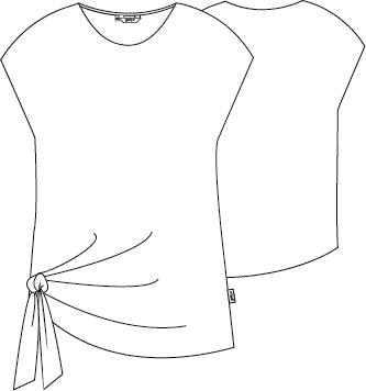 Gary's Blouses blouse Aroa noire drapée femme