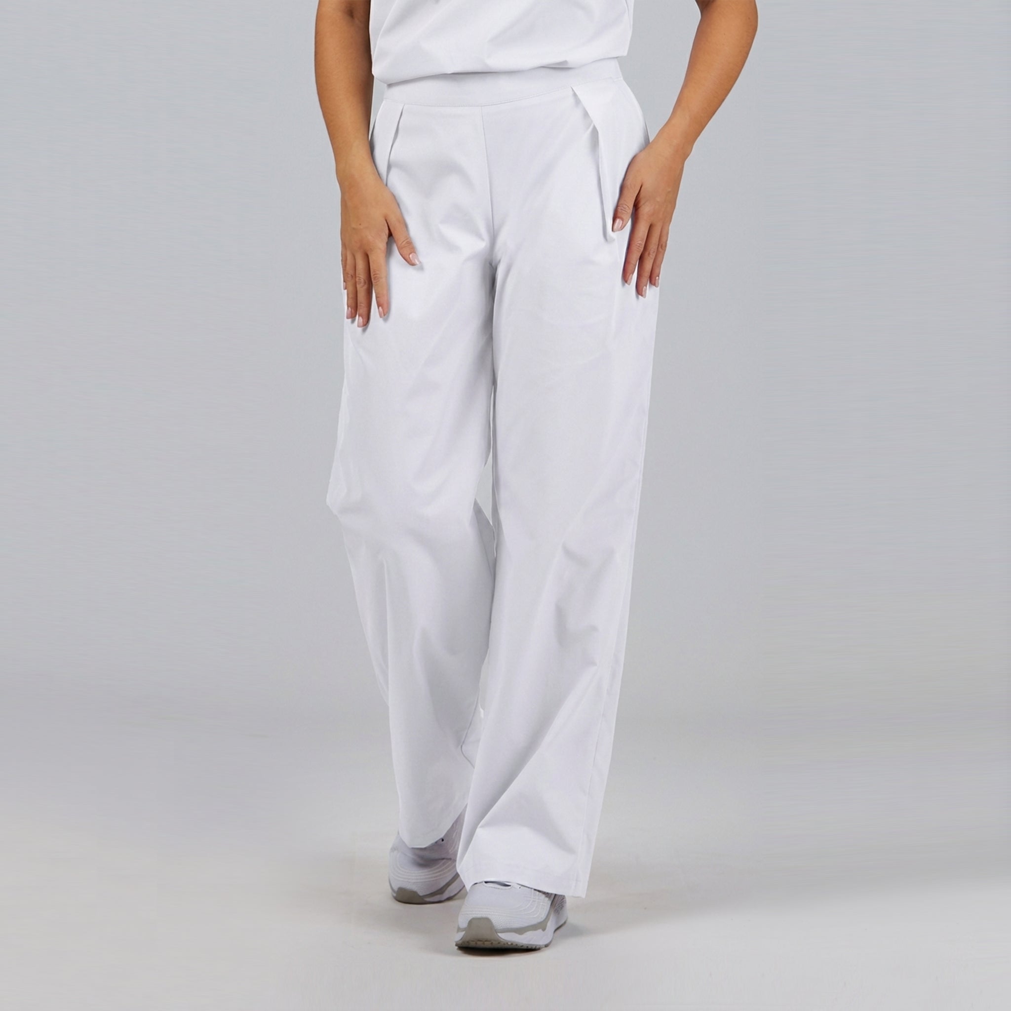 Gary's pantalon médical femme noir droit à pinces recyclé