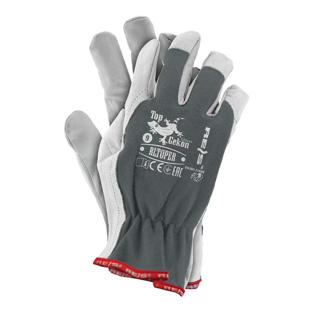 Reis Rltoper-Sw9 gants de travail gris blanc taille 9 lot 12