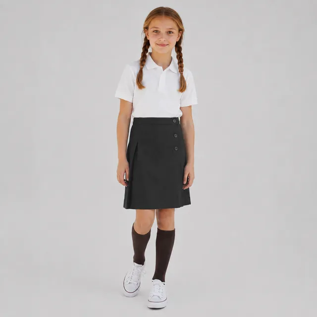 Gary's Pleated jupe plissée écolière gris clair