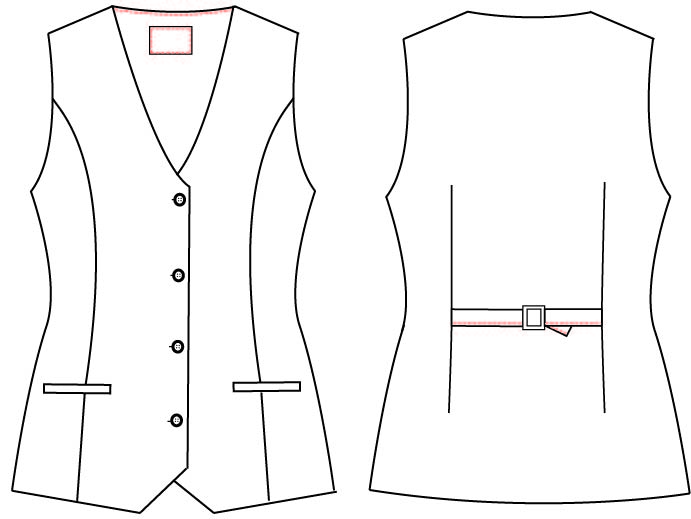 Gary's Gilet femme Knitsuit gris marengo tailleur cintré