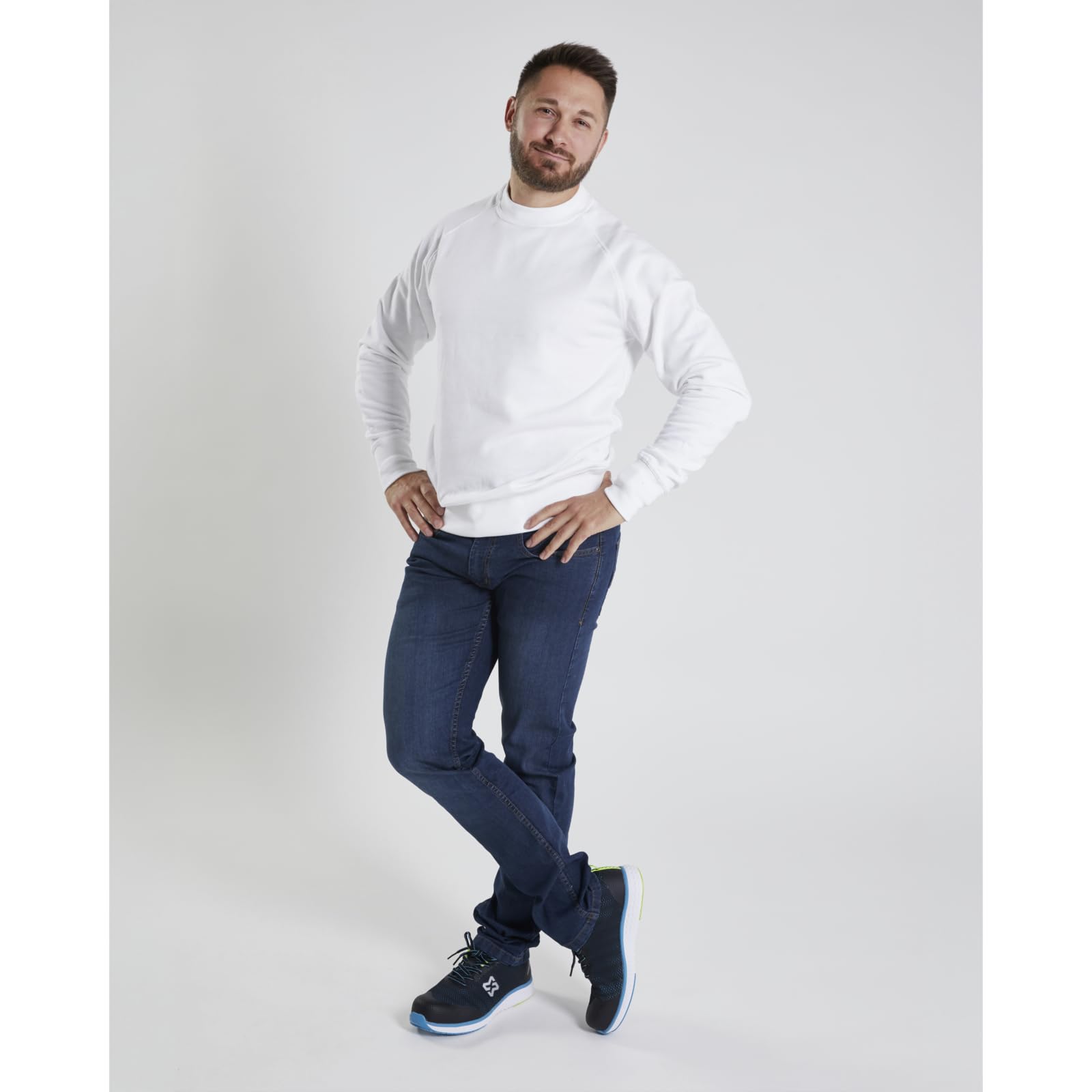 Würth MODYF Les essentiels sweat travail blanc col rond 3XL