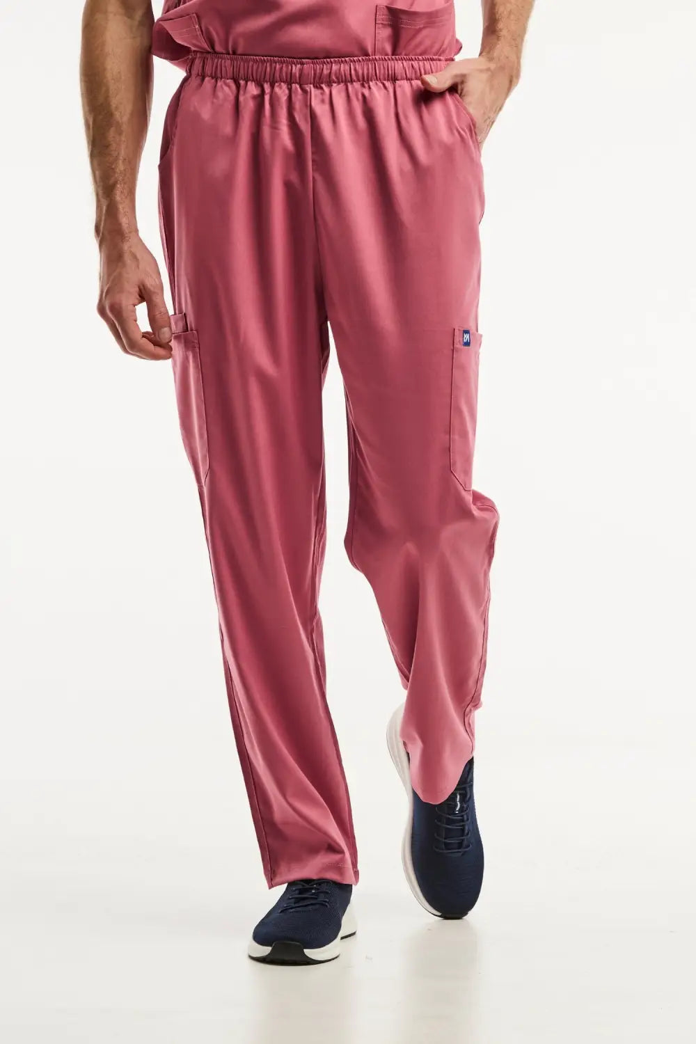 Aelin LUCA pantalon médical homme rose stretch