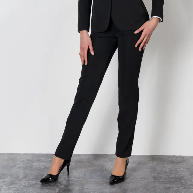 GARY'S Pants TROUSERS WOMAN POCKETS TECNO pantalon noir stretch