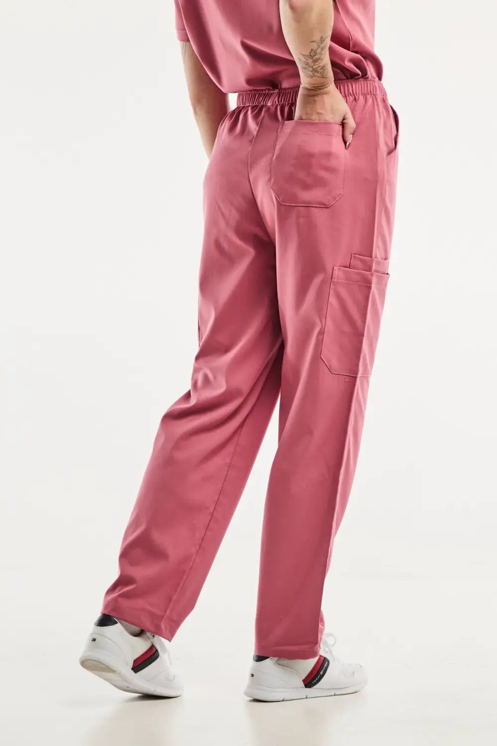 Aelin EMMA pantalon médical femme rose stretch