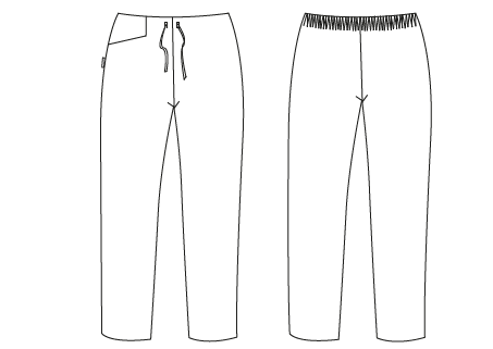 Gary's pantalon travail femme fente noir
