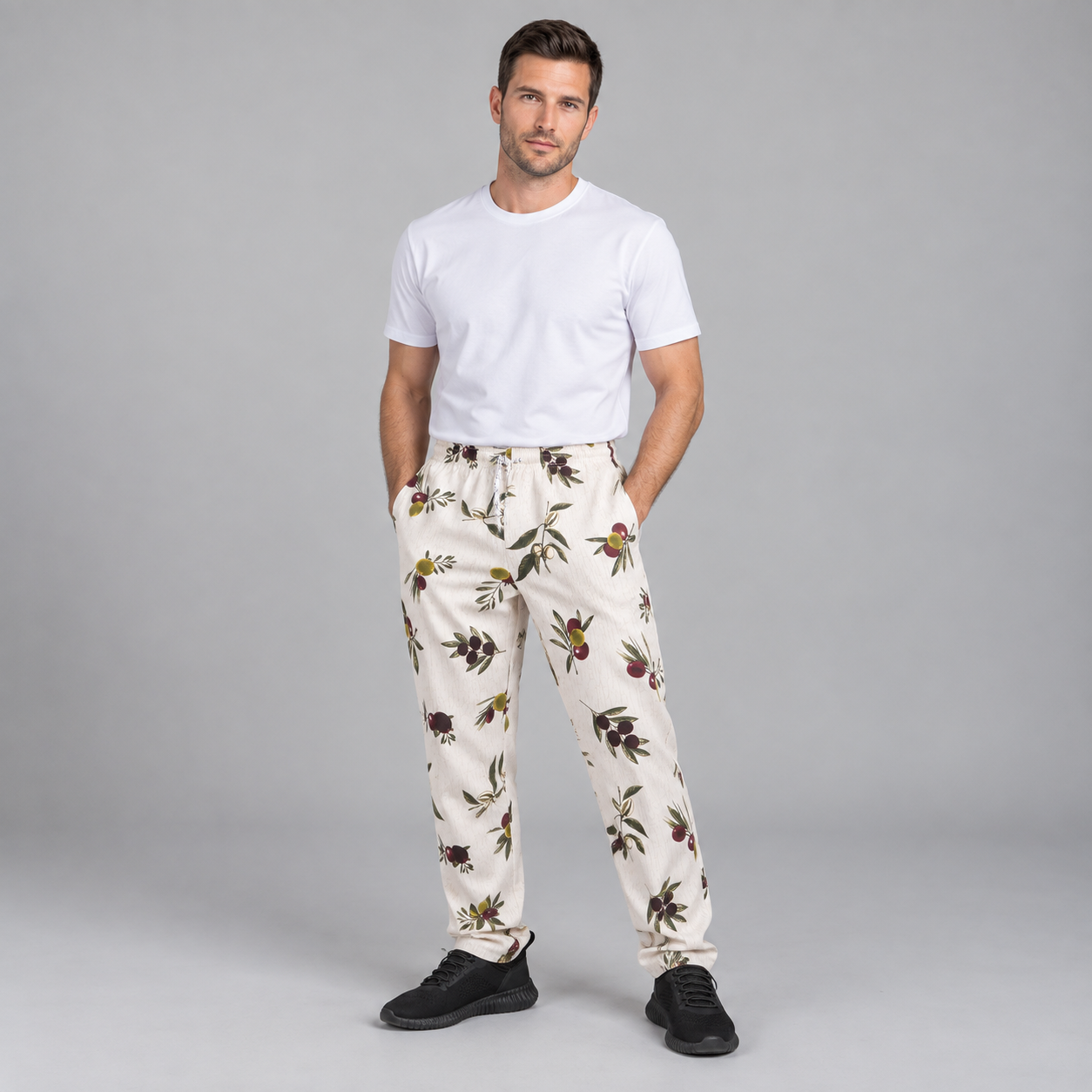 GARY'S pantalon cuisine unisexe coton Olivas