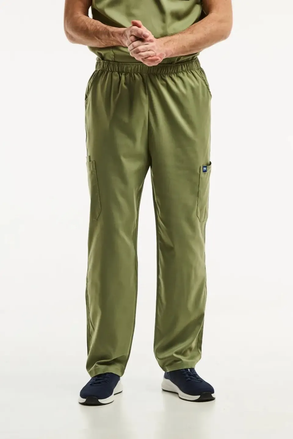 Aelin LUCA pantalon médical homme vert olive stretch