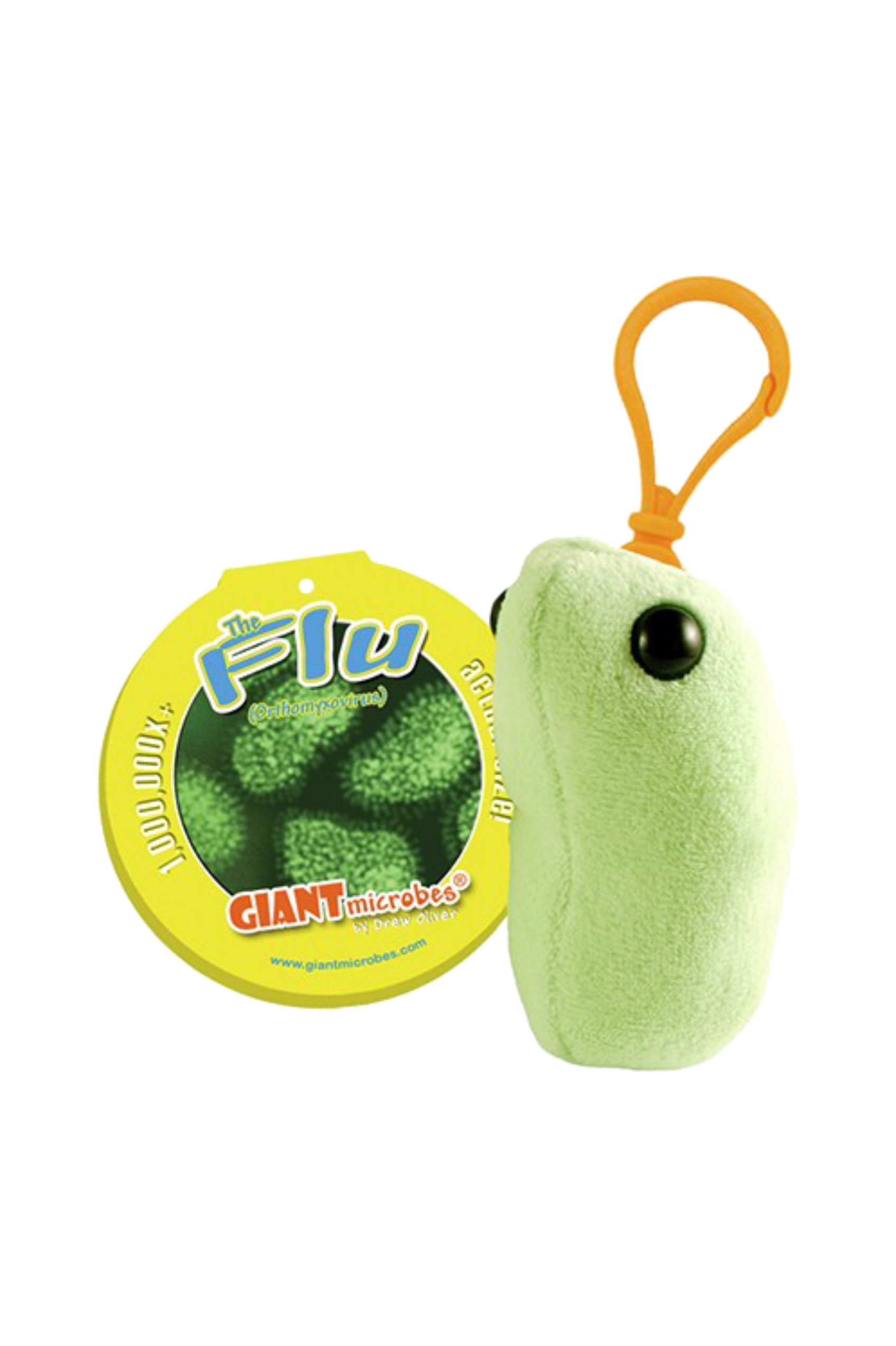 Enfermania Giantmicrobe porte-clés grippe peluche 5-10 cm