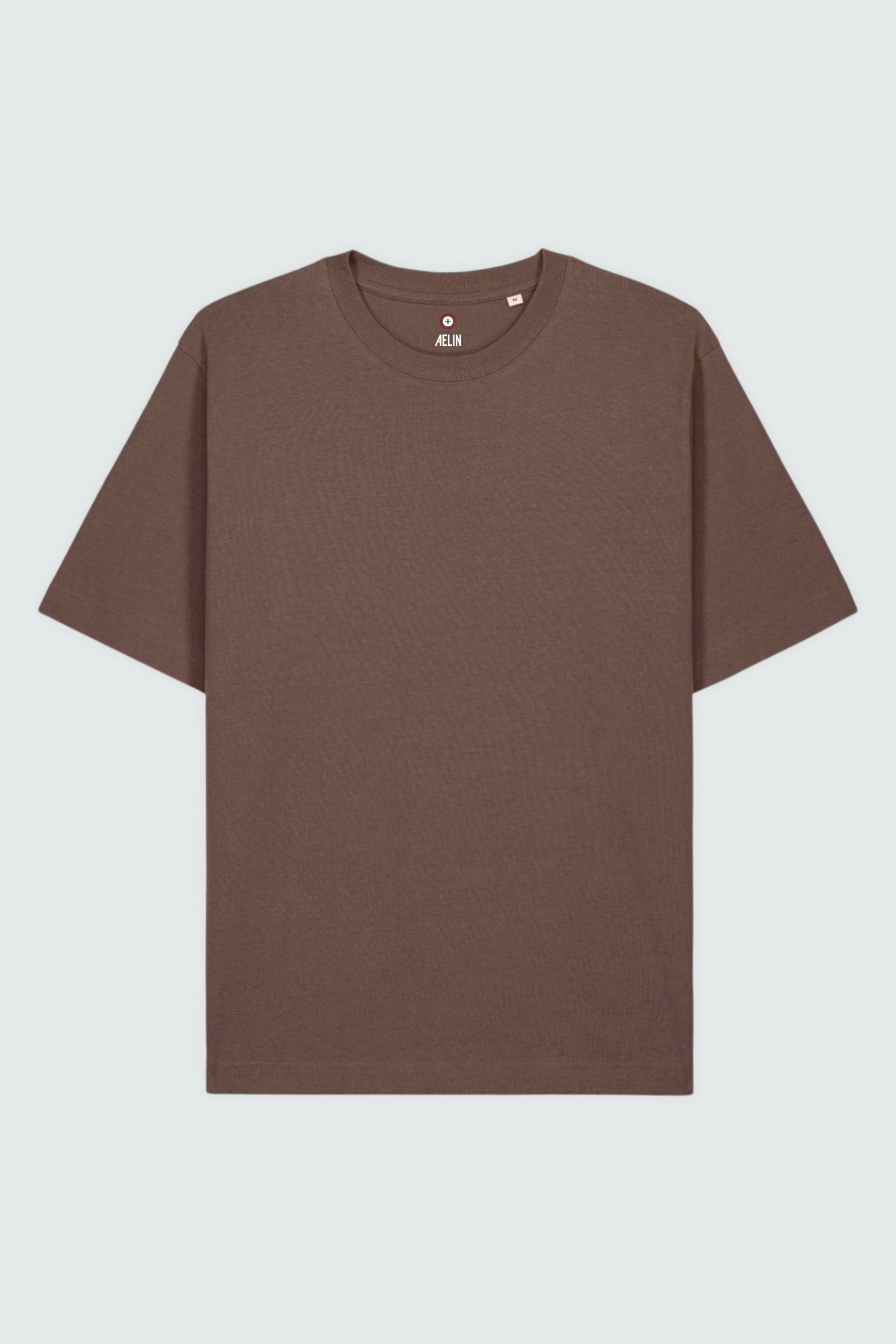 Aelin Slimfit NEW T-shirt heavy coton unisexe Noir motif