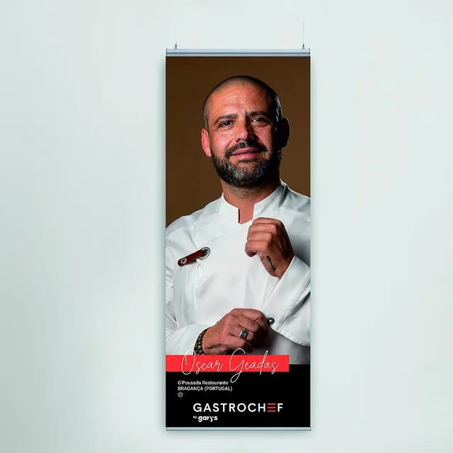 GARY'S Oscar Geadas bâche publicitaire couleur spéciale