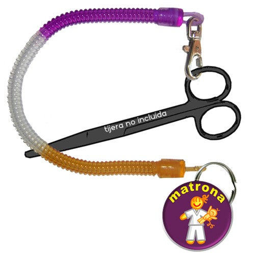 Enfermania Regalos porte-ciseaux spiral chapa enfermera
