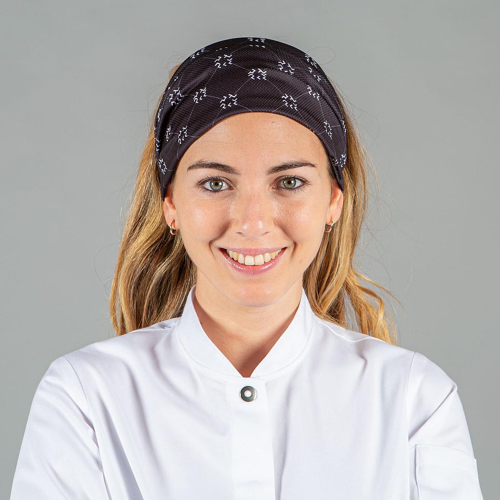 GARY'S Bandana imprimé cuisine gris araignée UD