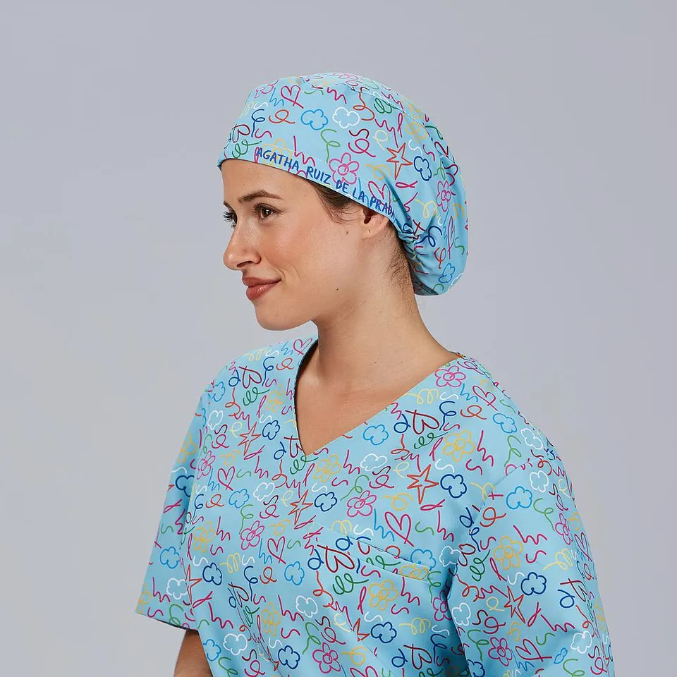 GARY'S Agatha calot chirurgien cuore bleu microfibre UD