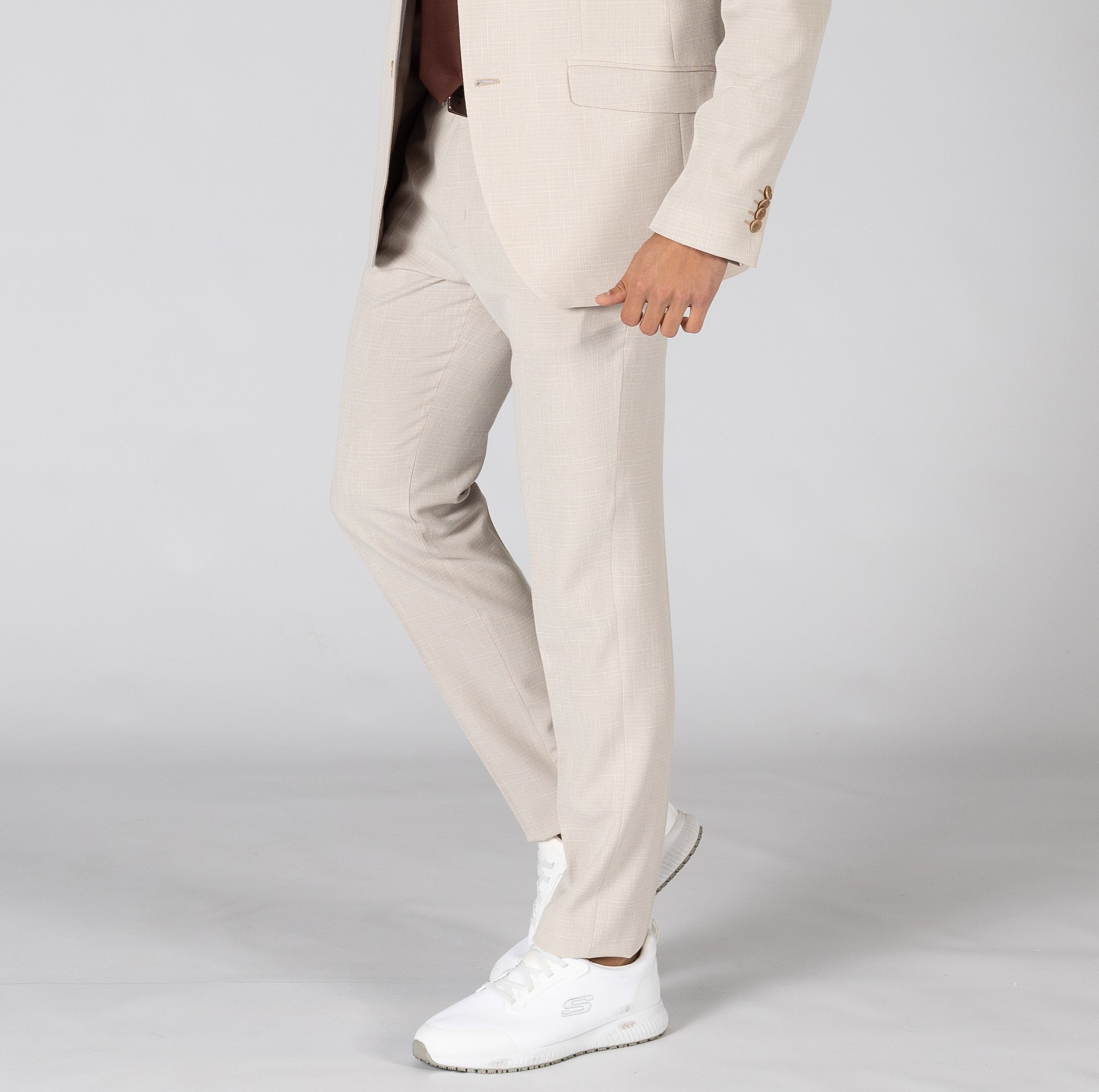 GARY'S Pants X.Linen pantalon costume Marino polyester