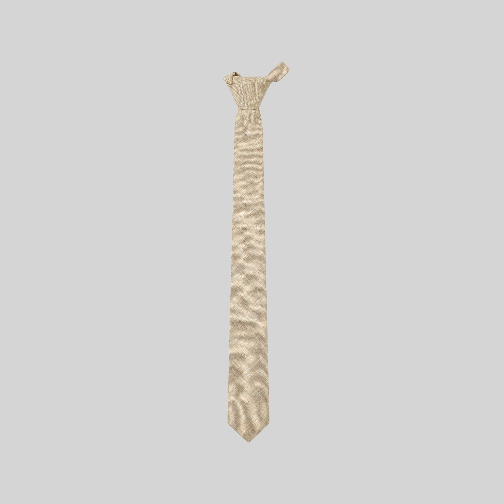 Gary's Add-Ons Tie With Knot Slim Hessian cravate beige toile