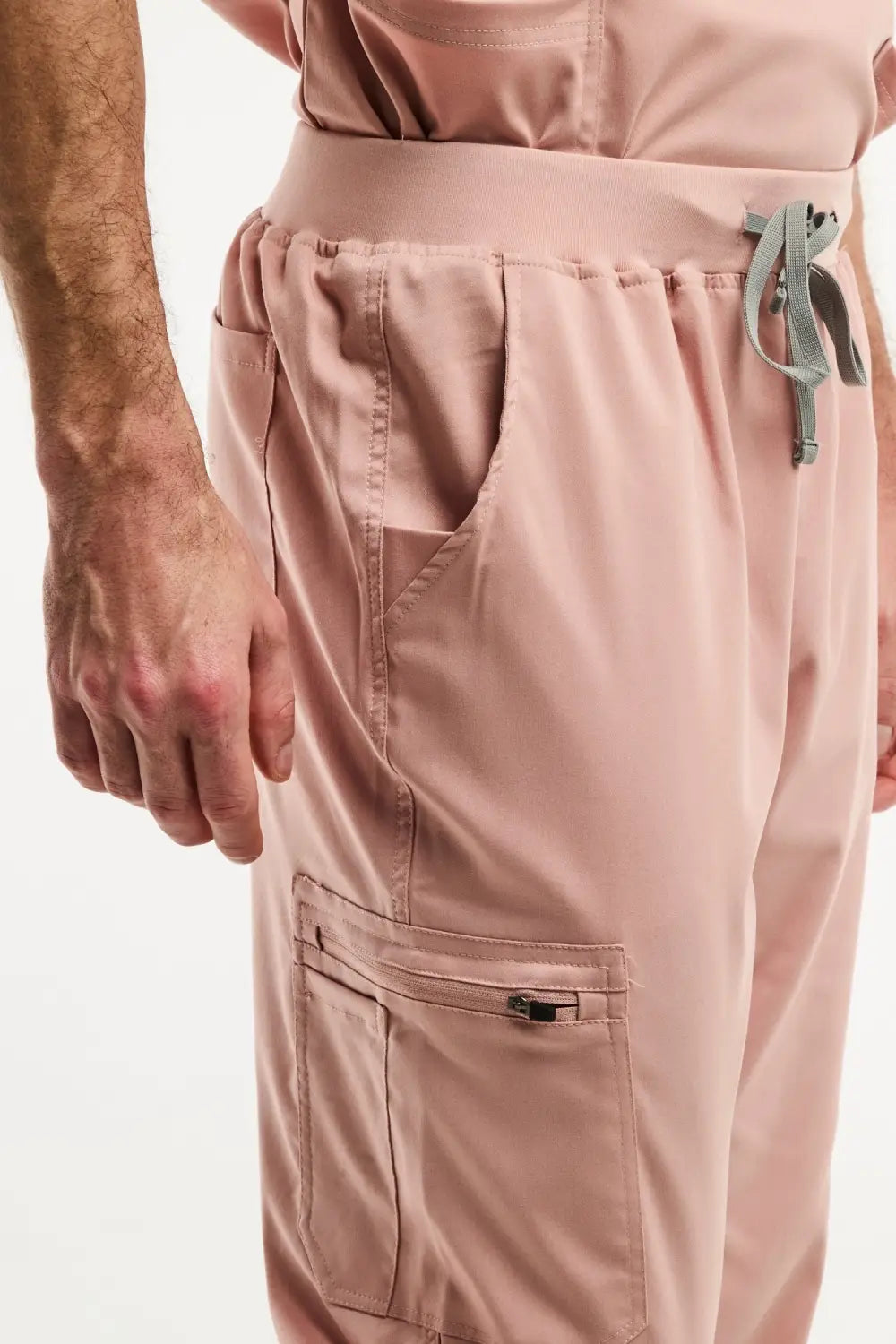 Aelin LUCA Jogger Pantalon médical homme rose clair