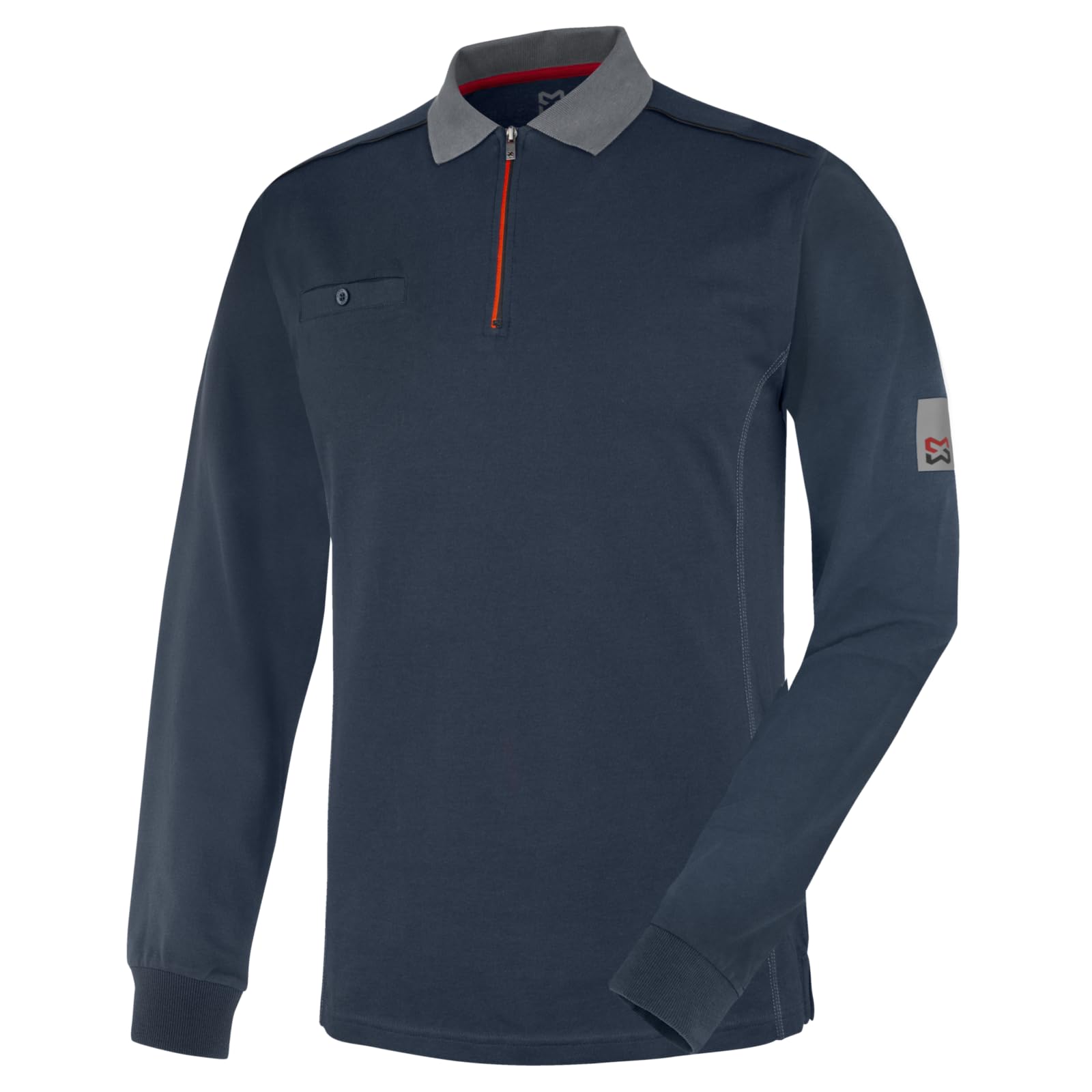 Würth MODYF Stretch X polo travail bleu marine S manches longues