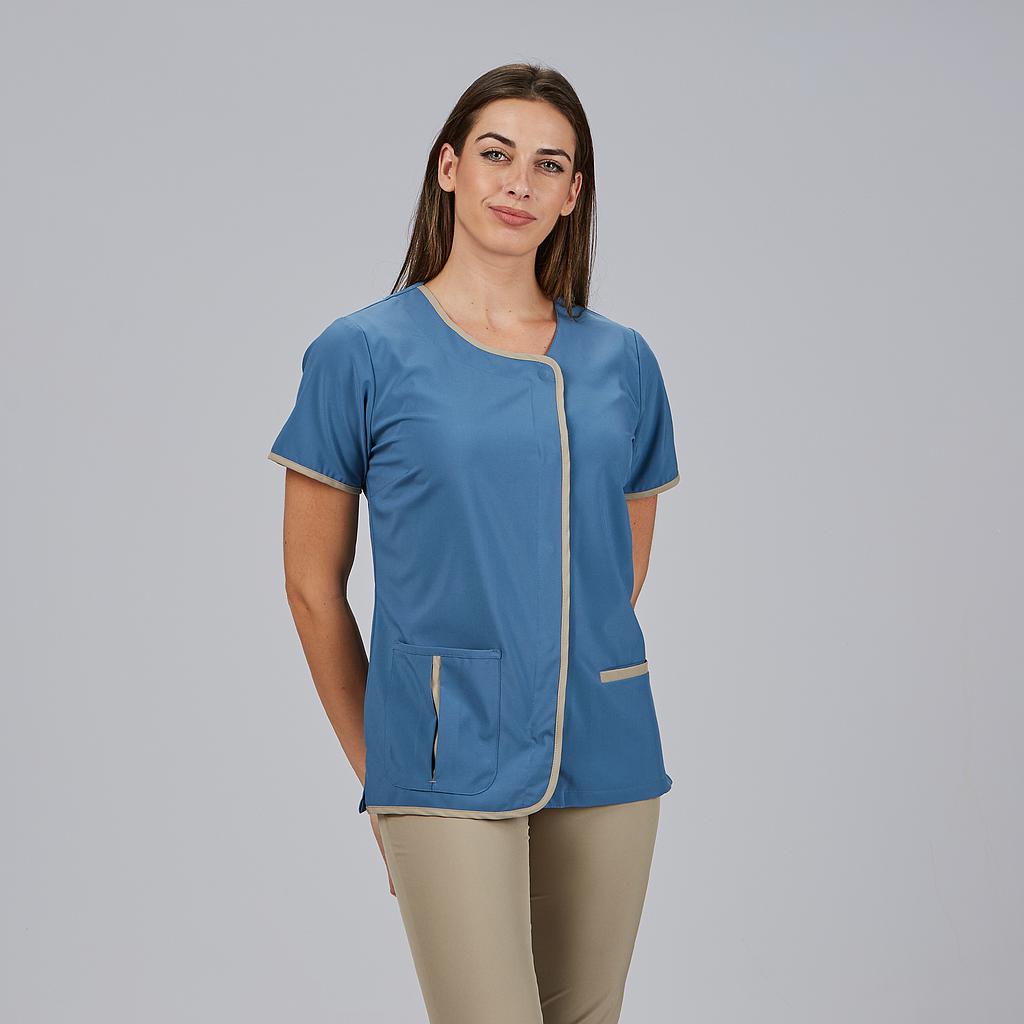 Gary's Blouses blouse médicale gris perle manches courtes