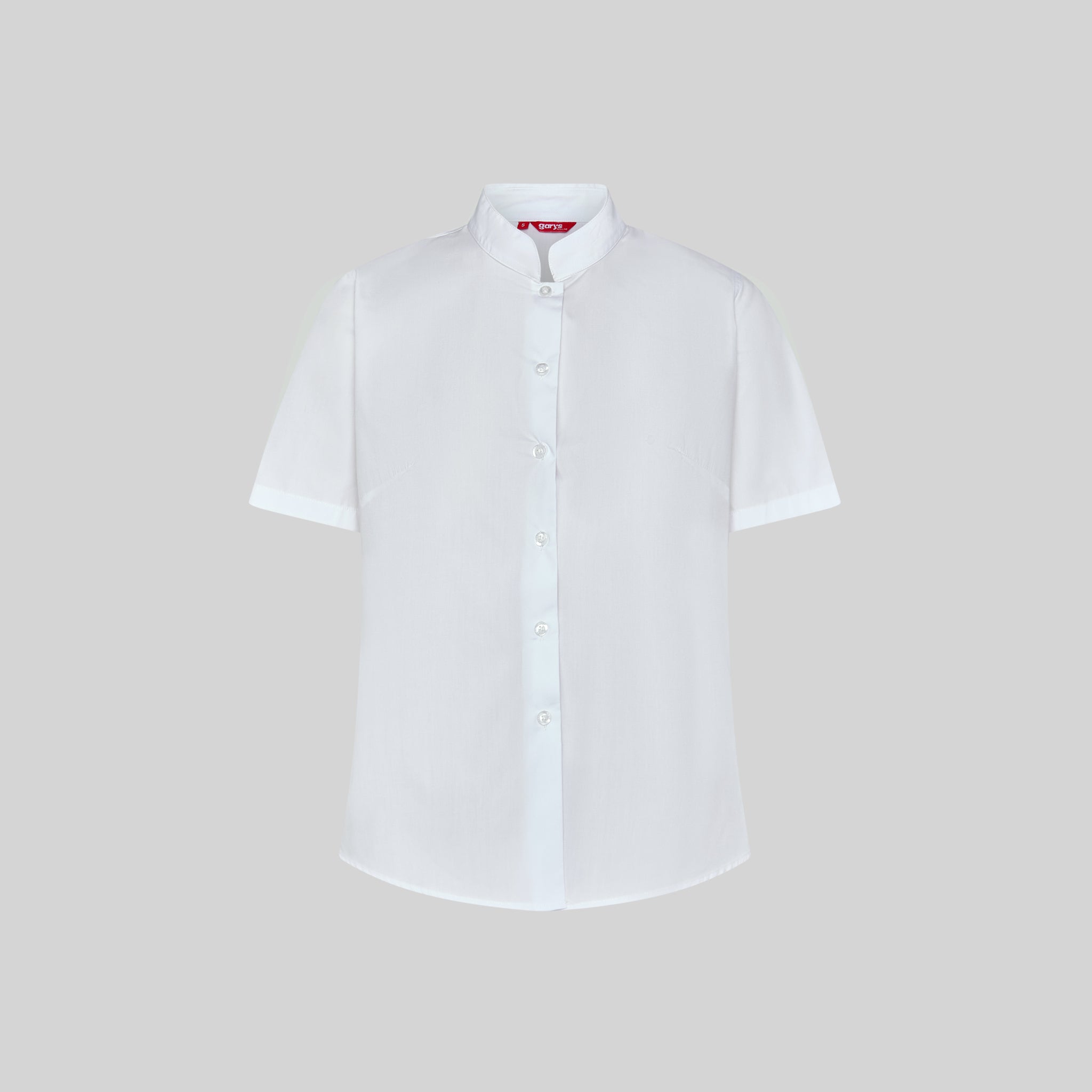 Gary's POP blouse de travail femme col mao noir