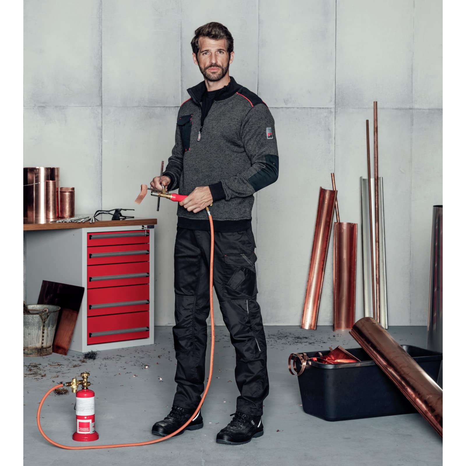 Würth MODYF Star Perseus Pull de travail polaire L gris chiné