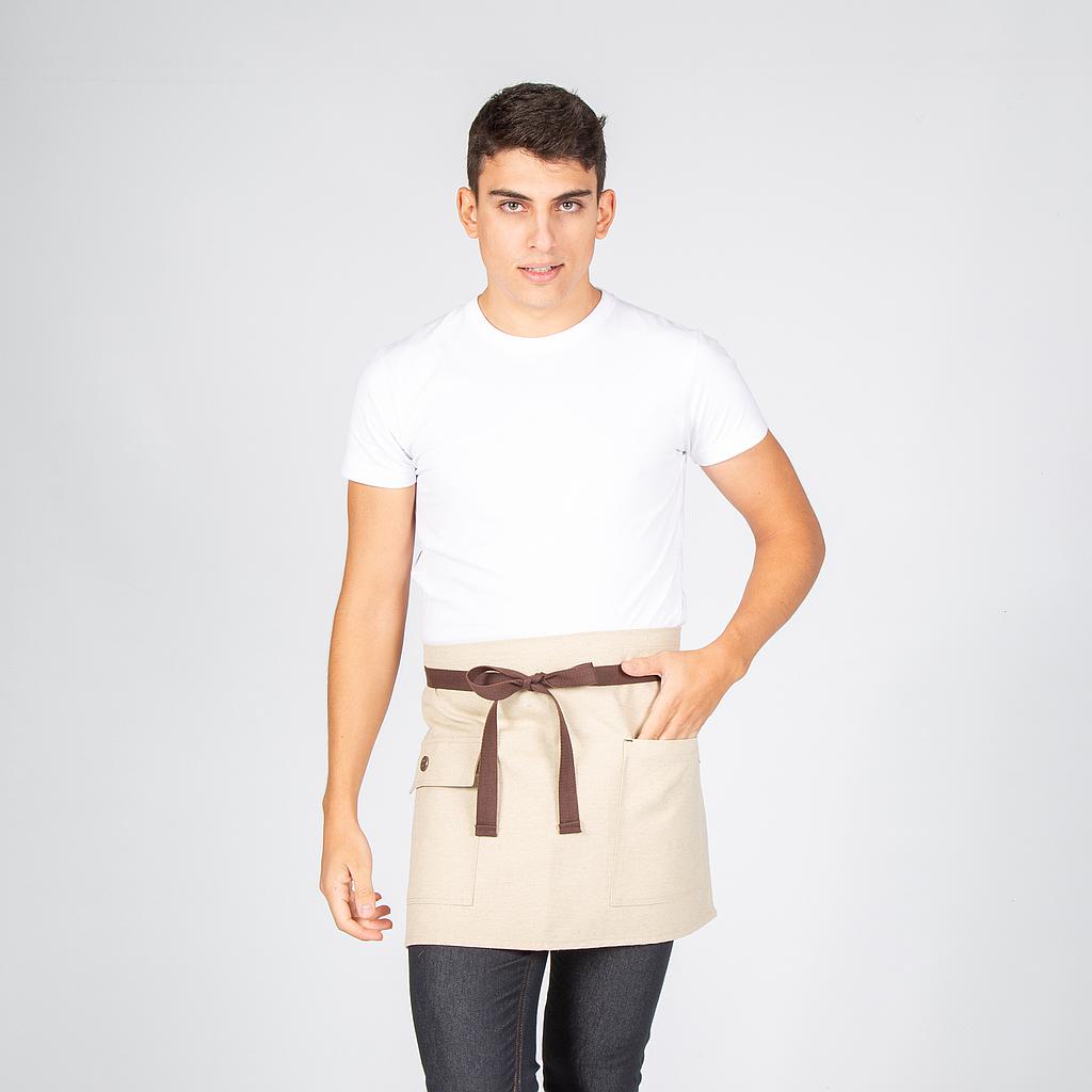 Gary's Aprons tablier court beige 40x68 cm à poches