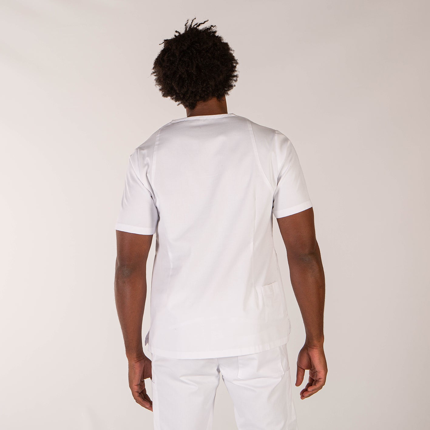 Gary's Denis blouse médicale homme col V blanche